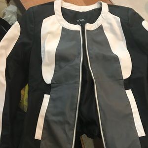 Xoxo black and white light jacket